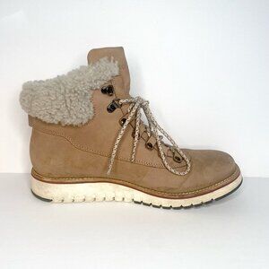 Cole Haan ZeroGrand Explore Caramel Leather Waterproof Boot Woman: Size 9.5